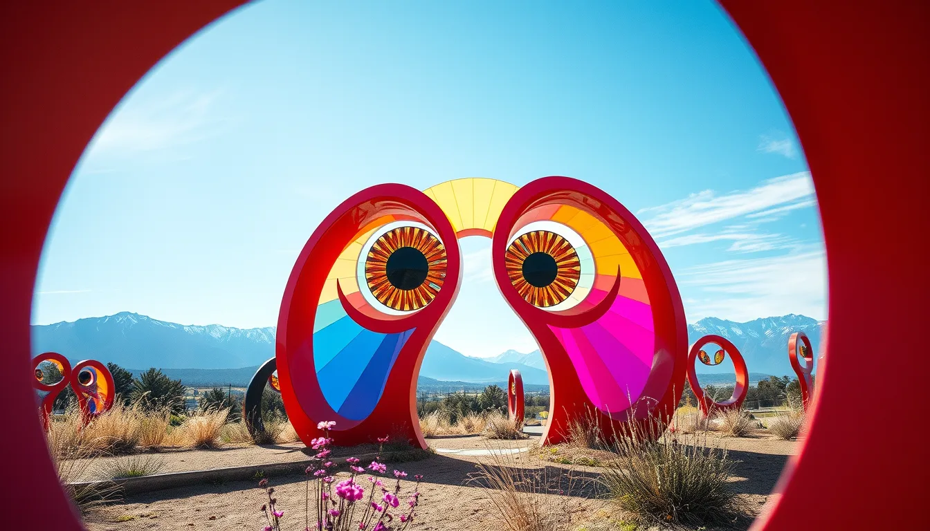Sculpture for: Your eyes fill my own / The world in an iris / A world of hues