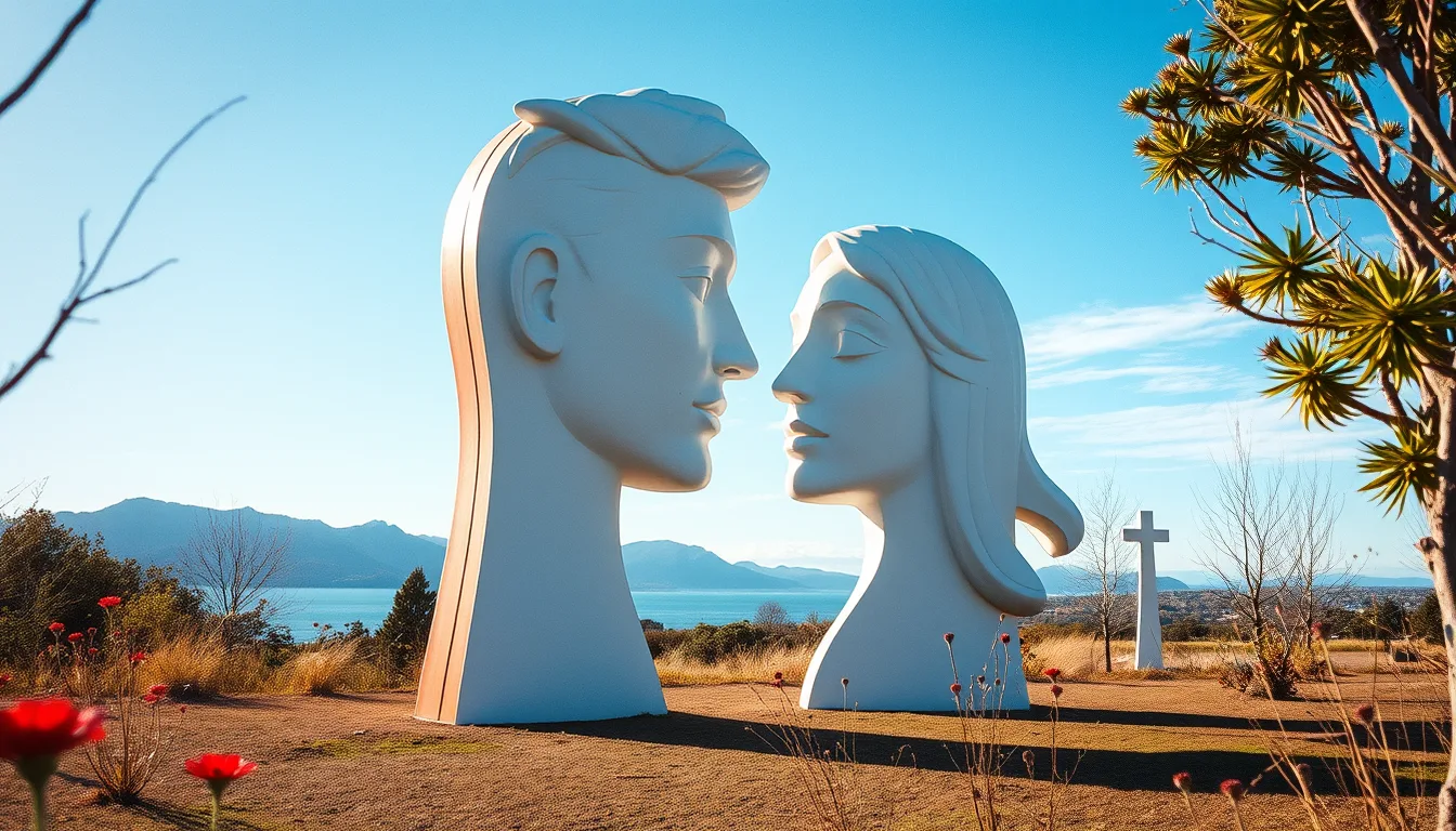 Sculpture for: Love's eyes are true / Even when they blink and weep / It is no marvel