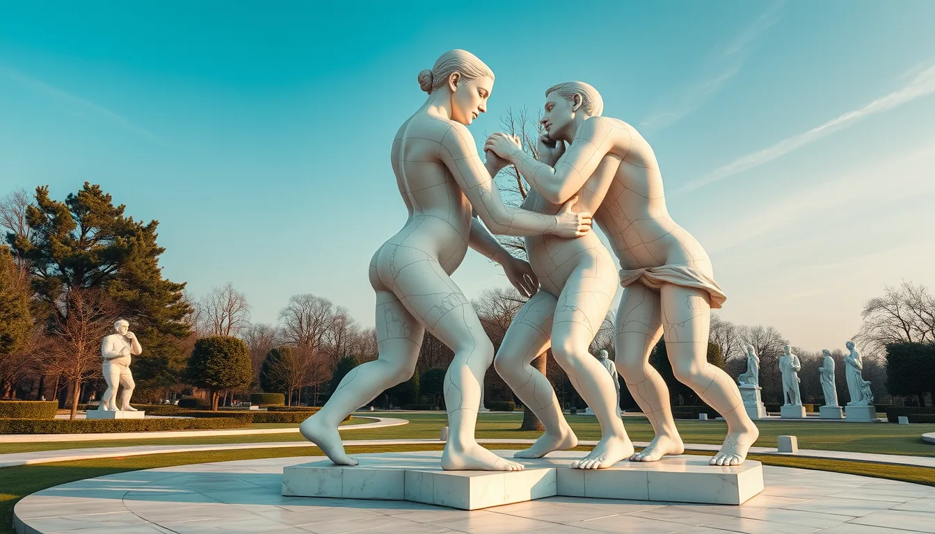 Sculpture for: Is it not enough to torture me? / Must you chain me to friendship