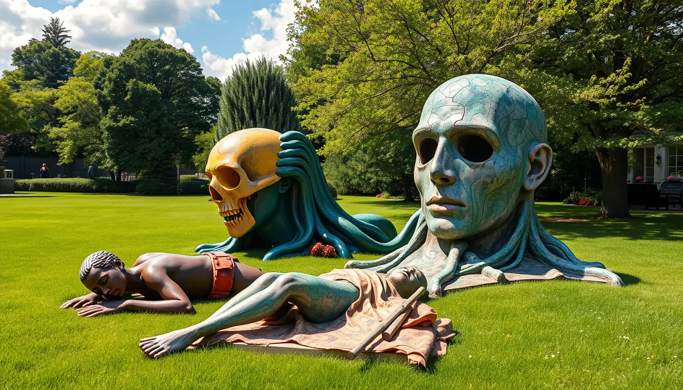 Sculpture for: How should I compare thee / To a summer’s day? / You are drier / You are slower
