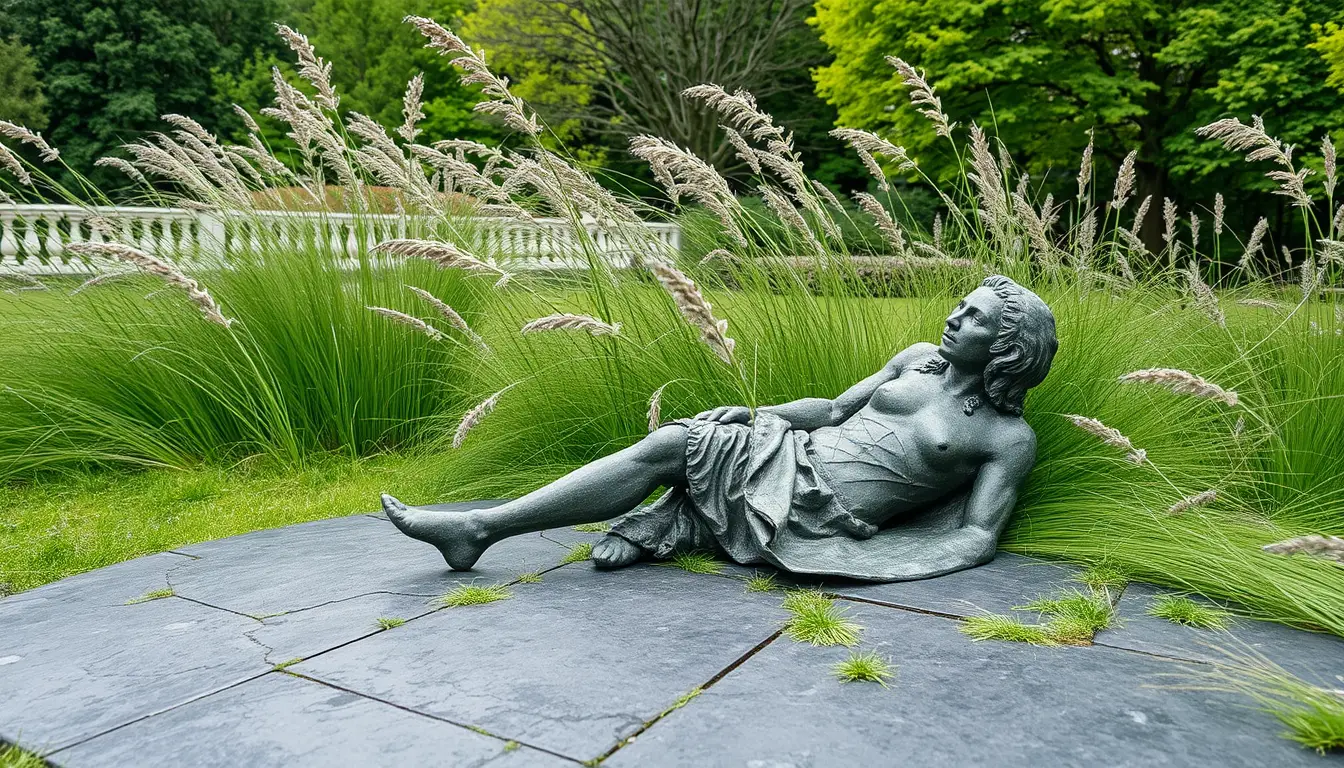 Sculpture for: We slid quickly to the grass / Touching each other's ground