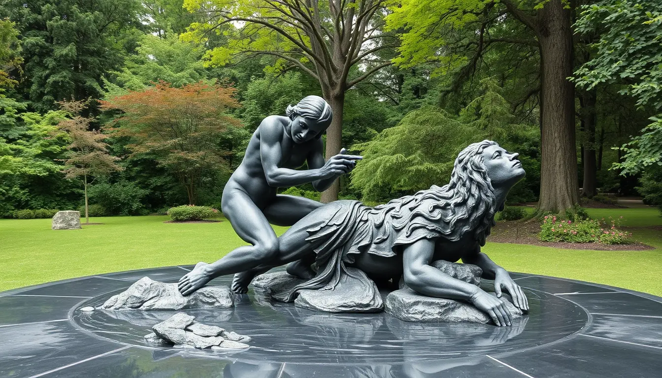 Sculpture for: My life / Its four quarters / Two alone / Hunting death / But only hitting melancholy