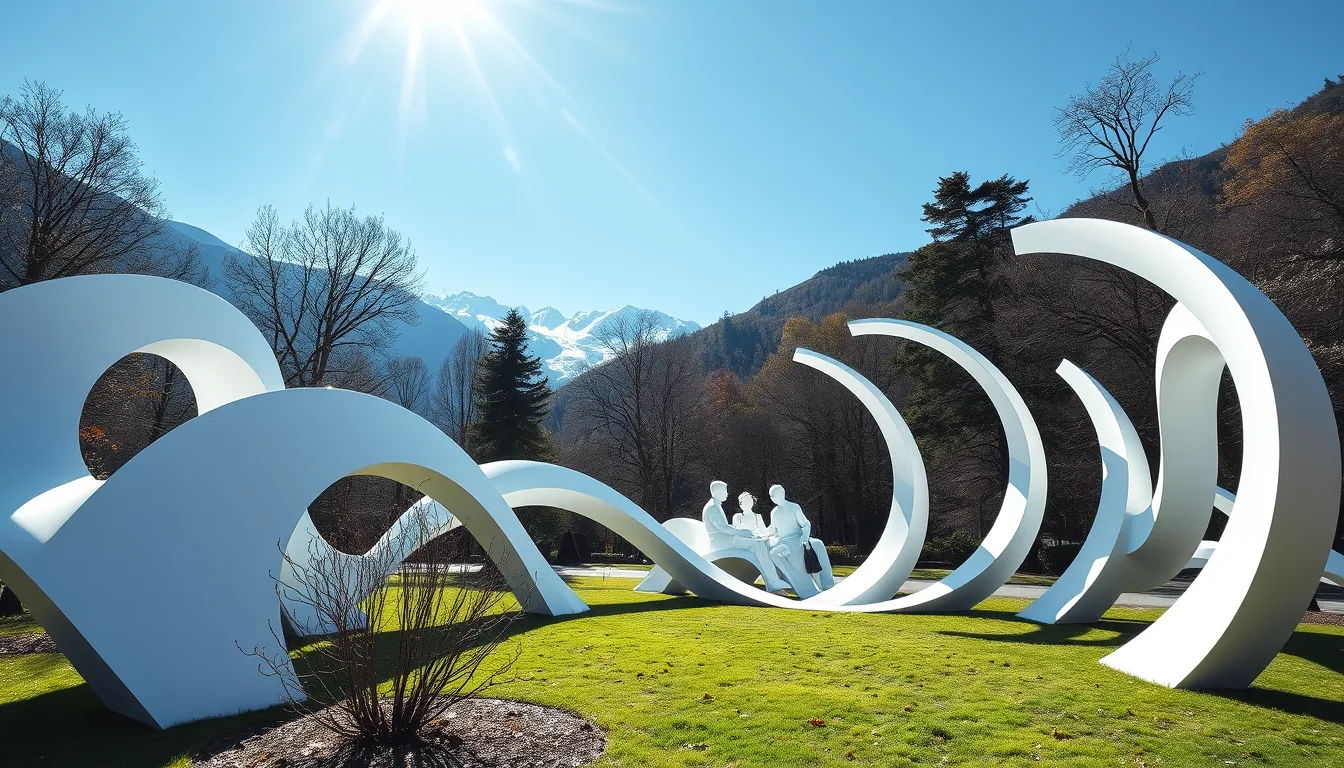 Sculpture for: A beautiful white / Outlined in black