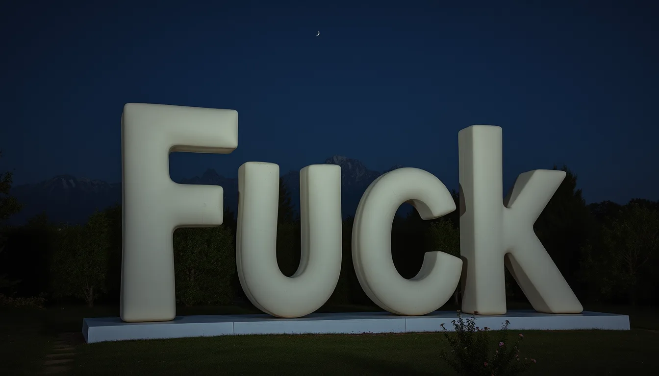 Sculpture for: 'Fuck' could use a makeover