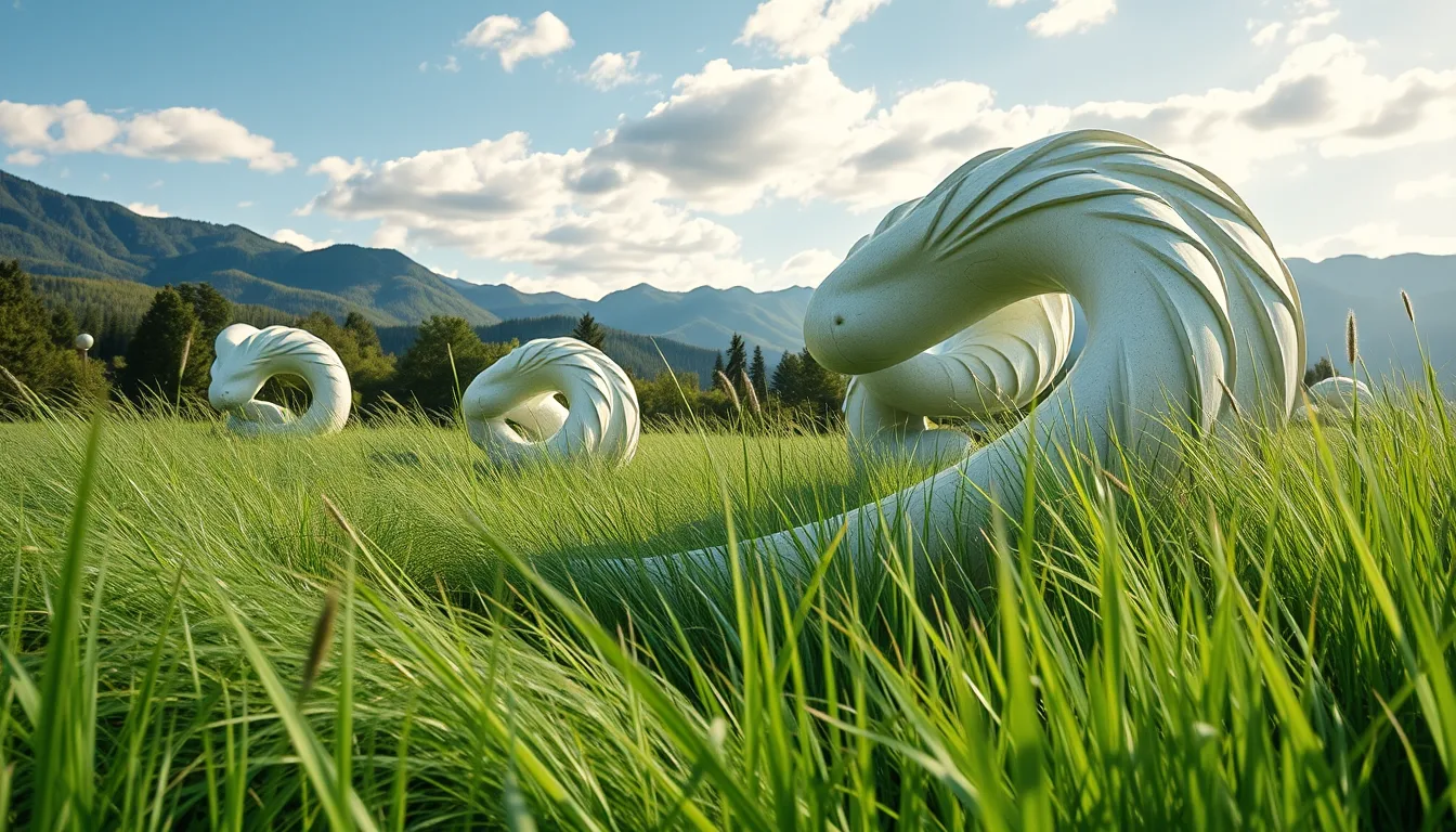 Sculpture for: Grass flowing like a dream