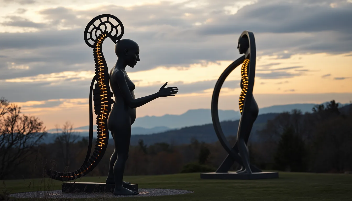 Sculpture for: Turn and see me / Align your spine with Time