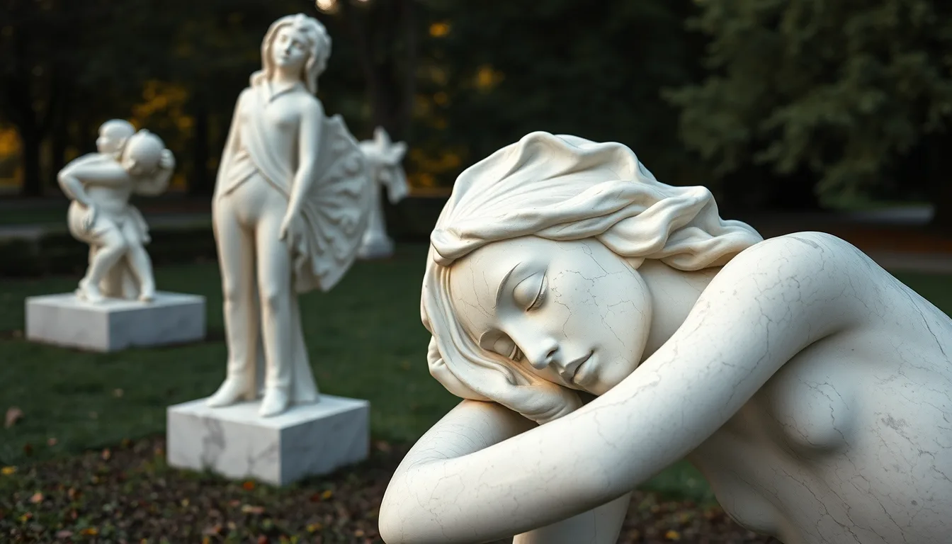 Sculpture for: For a decade / Enslave me / To her torment
