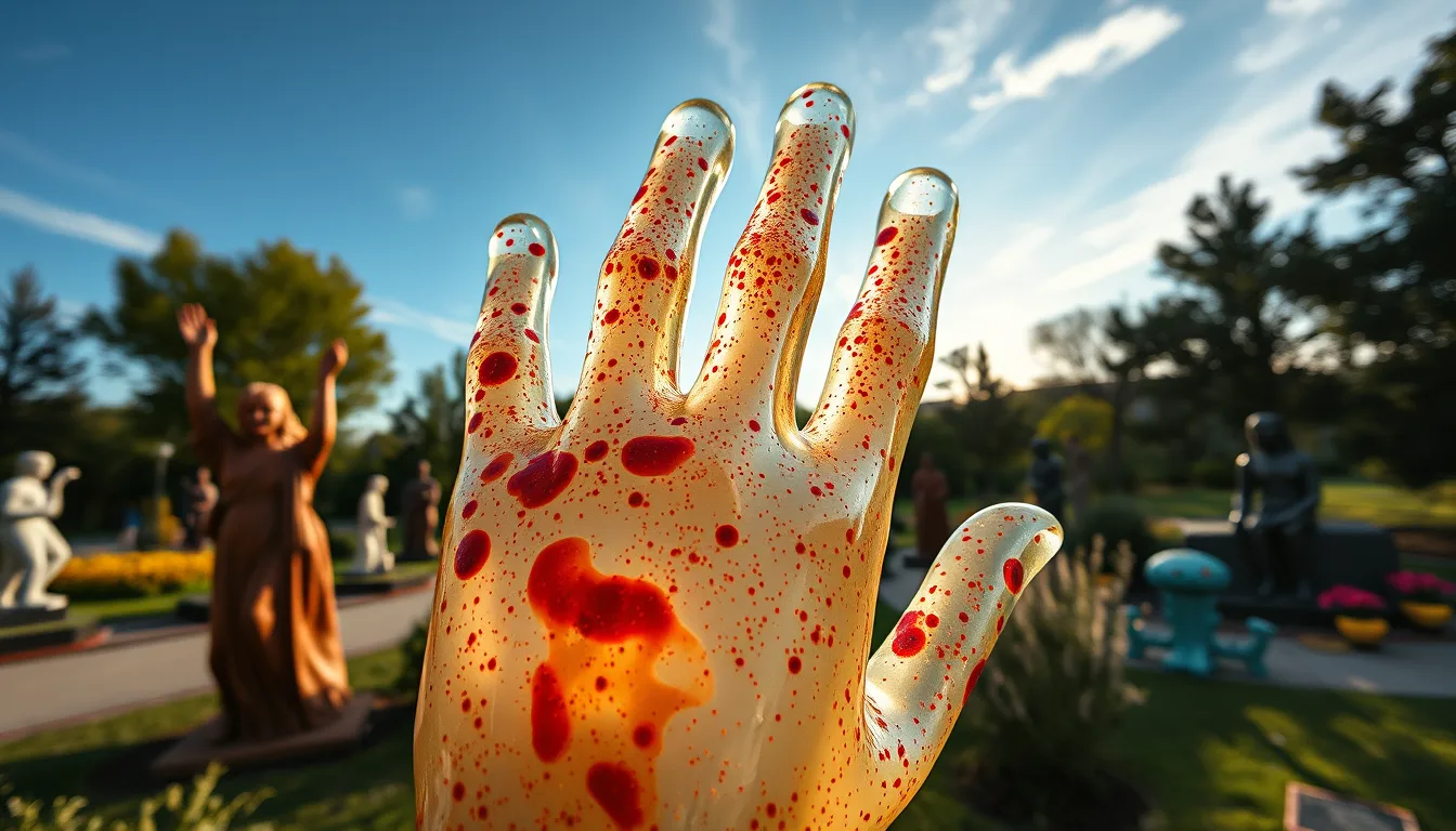 Sculpture for: Stained but mostly be-spattered