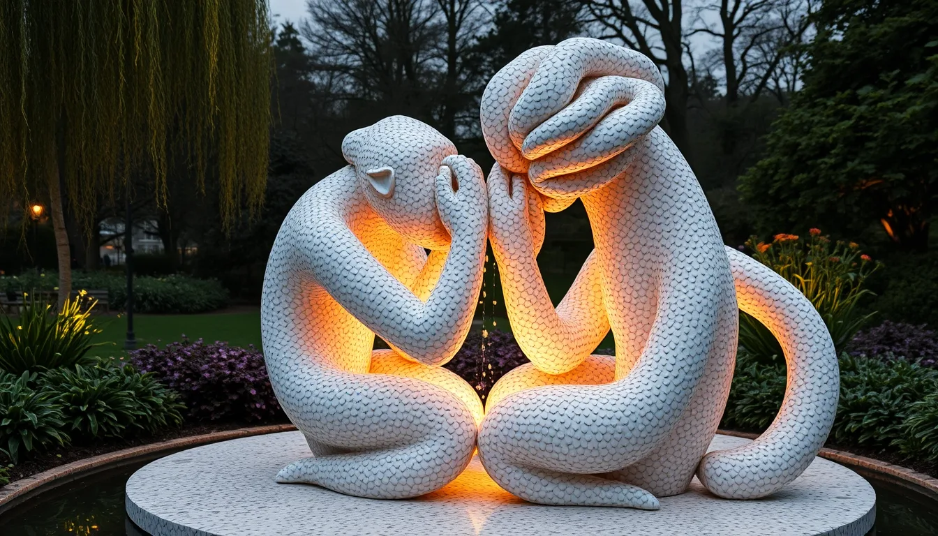 Sculpture for: One taste of your soul makes me jealous